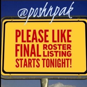 🍀HEAD TO FINAL ROSTER 😉🍀